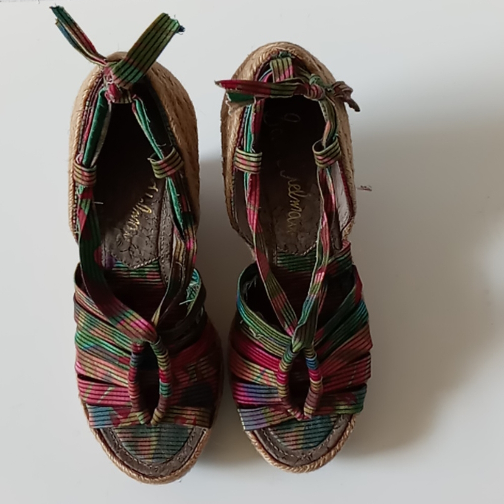 Sam Edelman Rope Platform Wedge Sandals - Picture 6 of 8